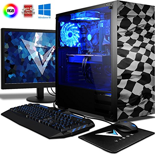 VIBOX Pyro RSR780-288 Gaming PC Ordenador de sobremesa con Cup n de juego Win 10 22 HD Monitor 4 1GHz AMD Ryzen 8-Core Procesador Radeon RX 580 Tarjeta Grafica 32GB DDR4 RAM 480GB SSD 2TB HDD VIBOX Pyro RSR780-288 Gaming PC Ordenador de sobremesa con Cup n de juego Win 10 22 HD Monitor 4 1GHz AMD Ryzen 8-Core Procesador Radeon RX 580 Tarjeta Grafica 32GB DDR4 RAM 480GB SSD 2TB HDD