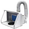Cabine D'Aspiration Aérographie Wiltec 230V - Extracteur Brouillard Peinture Avec Tuyau Et Filtre - Idéal Modélisme, Tatouage, Nail Art