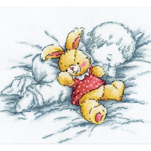 RTO RTM157 Set für Kreuzstich-Zählmuster, Motiv: Pssst, sie schläft, 18 x 20 cm