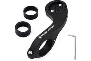 VeloChampion Soporte Frontal para Manillar de Bicicleta | Compatible con Garmin 130, 530, 540, 820, 830, 840, 1030, 1040, Solar, Edge y Explore | para manillares de 26 a 35 mm