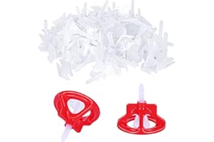 EONHANCE 500base Professional Tile Leveling System Kit，Anti-Loosening Spacers/Wall, Bathroom Tiling - 1/8" Precision Alignment & Grout Spacing Tools (3mm(500base)