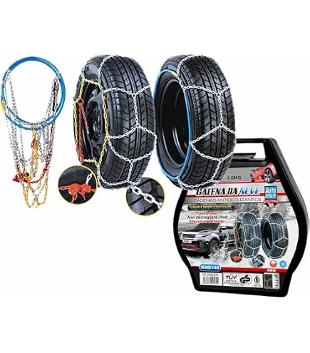Catene Da Neve SUV E 4X4 Da 12 Mm - Omologate ONorm 5117, Per Misura 225/55 R19.5