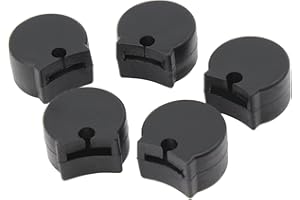 Aussel 5 x bequeme Gummi-Daumenschoner für Klarinetten, schwarz