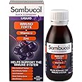 Sambucol Natural Black Elderberry Immuno Forte, Vitamin C, Zinc, Immune Support Supplement Liquid, Syrup, 120 ml (Pack of 1)
