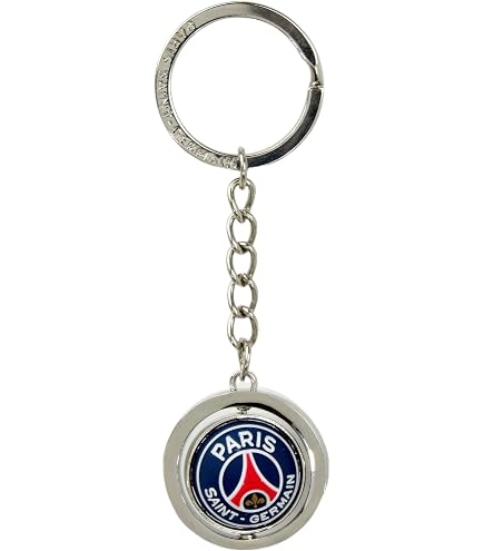 PSG Porte-clés Plaque De Rue Parc Des Princes – Métal, 18x8,4x1,5cm – Officiel, Blister