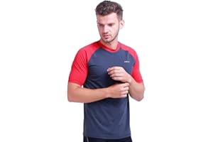 HMILES H.MILES Rash Guard Homme Manches Courtes Protection Solaire UV (UPF) 50+ Anti-UV Haut Surf Plage Natation Plongée T-Shirt Neoprene