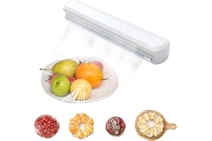 Ksvaye Frischhaltefolienspender Folienspender Schublade BPA Freier Folienschneider Frischhaltefolie mit Klingen für Breiten Unter 30cm Plastikfolie Aluminiumfolie