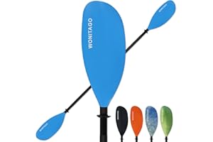 XUXIAKE Kayak Paddles with Aluminium Shaft and PP Blade, Adjustable Kayak Paddle for Kayak, Canoe, Boat (20 cm Adjustable), 210-230 cm/82-90 inch, 230-250 cm/90-98 inch,