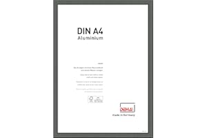DEHA Design Ramka na zdjęcia Boston, 21x29,7 cm (A4), Kontrastowy szary