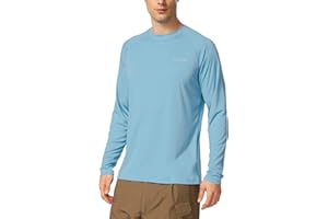 BALEAF UV Shirt Herren Wasser UV-Schutz UPF 50+ Rashguard Sonnenschutz Langarm Shirt