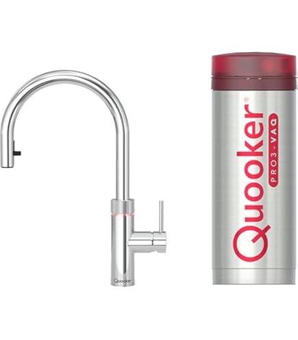 QUOOKER Fusion Square PRO3-VAQ Verchromt Glänzend 3FSCHR - Inkl. 7 Jahre Garantie