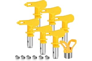 WOOLUCK® 6 sztuk Airless dysza z uszczelką końcówkową, do systemów natryskowych Airless (typ 515, 517, 519, 521, 523, 525)