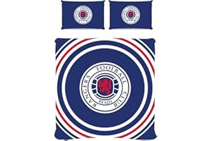 RANGERS F.C. RAN Rangers FC Single Duvet Set PL Official Merchandise, Multicolour (TM-01282)