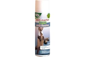 BSI - Spray Répulsif - Anti-Fouines Ou Martres - Action Rapide Et Sans Danger - Pour les Animaux - 500ml, Translucide