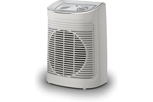 Rowenta Instant Comfort Aqua - Calefactor bajo consumo de hasta 2400W, apto para baños, Silence 45 dBA, 2 velocidades, termostato mecánico función anti-heladas, ventilador aire frío, SO6510