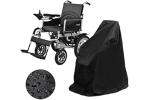TOATELU Funda Protectora para Silla de Ruedas, Exterior Cubierta Protectora para Silla de Ruedas, Protección Solar, Funda Protectora Oxford(Negro, 115 x 65 x 120 cm)