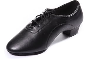DoGeek Chaussure Danse Latine Chaussure de Danse Homme Sandales pour la Danse Latine/Moderne/Samba/Chacha/Corrida Légères Lacets Bout Rond Chaussures