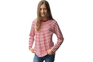 NORMANN WÄSCHEFABRIK Kinder Mädchen oder Jungen Karneval Unisex Shirt Langarm, Geringelt, 111 654 90 109