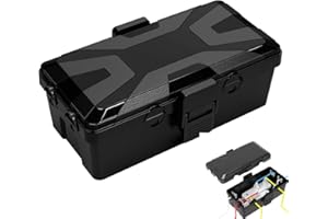 QHXKQH Scatola Derivazione Stagna Esterna, Copripresa Esterno Impermeabile, Giunzione Presa, Cassetta Elettrica, Realizzata in PP+TPE Nero, Ideale per Proteggere Prolunghe, Prese e Spine da Esterno