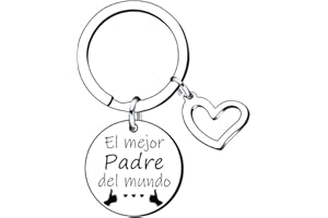 QTZXZX Regalos Día del Padre, Llavero Regalos, Papá Cumpleaños Regalos, Llavero Papá Regalos, Papi, Día del Padre, Regalos Hombres Padre intenté encontrar el para