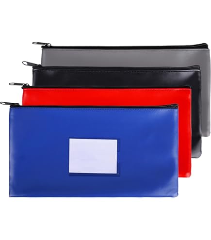 Pochette Bancaire, 3Pcs Pochette De Dépôt Billet, Sac Pour Dépôt D