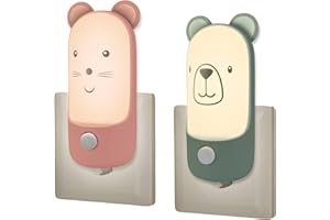 Wetry Luce Notturna Bambini da Presa con Interruttore Articoli Nanna Neonati Accessori Utili Regalo Bimba 1 Anno