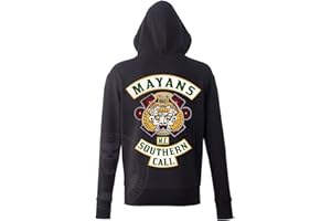 Digital Pharaoh SOA SAMCRO SOUTHERN CALI MAYANS Embroidered Patch HOODIE Redwood Original Jax Teller