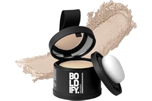BOLDIFY Poudre de Racine de Cheveux (Blond Clair), Poudre de Retouche de Racines, Couverture de Racine, Pour Homme et Femme, Poudre pour les Cheveux, Couverture de Cheveux Grise, 4g