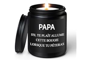 Coldbling Idees Cadeau Papa Fete des Peres Homme Original - Bougie Parfumées Drole Cadeaux Fête des Pères Noel Anniversaire pour Papa Homme Pere, Personnalisé Bougie au Bois de Santal