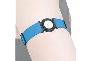 DiaBrothers Freestyle Libre 3 Fixierband Fixierung Halter mit verstellbarem Armband - Halter: schwarz - Armband: himmelblau - Größe: M (25-35 cm)