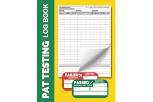 Pat Testing Log Book: Portable Appliance Testing Logbook, Electrical Equipment Testing Register for PAT Testers