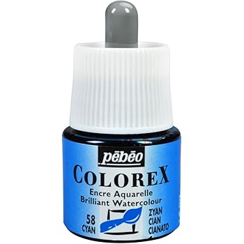 Pébéo - Colorex Ink 45 ml Turquoise Blue - Colorex Watercolour Ink Pébéo - Colorex Ink 45 ml Turquoise Blue - Colorex Watercolour Ink