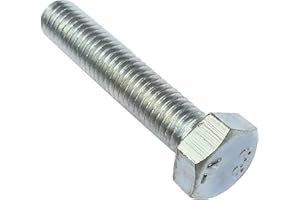 AERZETIX - C47287 - Lot de 100 pièce - Boulons M5x25 - à tête Hexagonale - Ø5x25mm - DIN 933 - Classe 8.8 - en Acier Zingué - Bricolage - Outillage d'assemblage/Quincaillerie