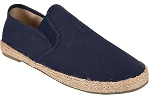 M1427 New Mens Slip on Espadrilles Flat Canvas Deck Boat Shoes UK Sizes 6-12 Multipurpose
