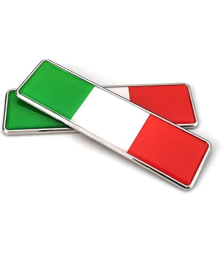 Bandiera italiana autoadesiva con stemma marina mercantile per barche