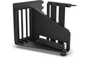 NZXT Vertikales GPU-Montage-Kit – AB-RH175-B1-175 mm PCIe 4.0x16 Riser-Kabel – GPU-Halterung – stabile Stahlhalterung – Schwarz
