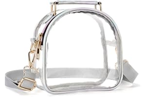 Clear Purse for Women, Clear Bag Stadium Approved, See Through Clear Handbag
