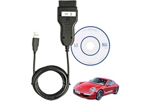 AMHTDOL für Porsche Piwis Diagnosekabel OBD2 ECU Scanner Tool, Unterstützt die meisten Porsche 911/Cayenne/Boxster-Modelle von 1996-2007, Kompatibel mit Windows XP Durametric Software V3.0.15.0