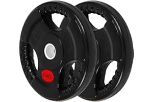 ALLinLIFE Discos Pesas, 2.5/5/7.5/10/15/20kg, Discos Mancuernas de Hierro Fundido Ø30/50mm, Antideslizante/Impermeable, Discos de Pesas Metálicas para Barras Olimpicos