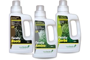 GreenFaculty - Advanced - Fertilizantes Abonos. Pack Ahorro Enraizante, Floración Orgánico y Engorda Cogollos - Cogollador
