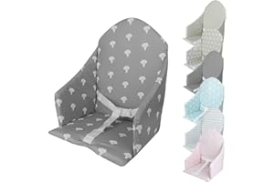 Monsieur Bébé - Coussin d'assise universel Miam avec harnais pour chaise haute bébé - 7 coloris