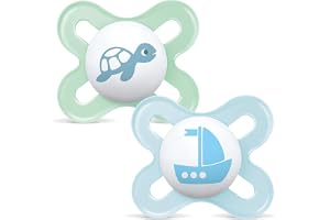 MAM Original Start Silicone Pacifiers for Newborn Babies 0–2 Months, Boy, Pack of 2
