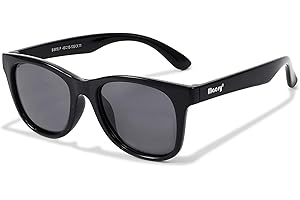 Maesy Gafas de sol para niños de 6 a 12 años - Protección polarizada UV400 - Marco flexible y flexible - Gafas de sol seguras y cómodas para niños - Yuki
