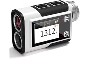 CIGMAN Golf Range Finder 1312Yards, ±1M Precision, Side Tuchable Display with Slope Compensation 25MM Eyepiece Rechargeable TYPE-C Laser Rangefinder for Golf Course