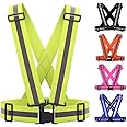 Mafra MS Adjustable Reflective Vest Belt For Safety With High Visibility (Green)