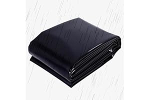 Ywanwj 6X8m Teichfolie HDPE Teichfolien 10x12m 15x15m 1x2m 3x4m 5x6m 7x8m Wassergarten Fisch Teichmembran UV-Beständigkeit Teichplane Stärke 0.12mm Fisch Und Pflanzenfreundlich