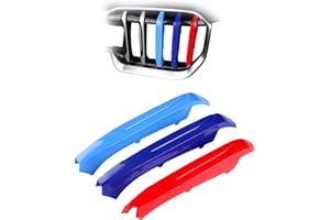 ‎KUNGKIC KUNGKIC Front Kühlergrill einfügen Trims Streifen Grills Cover Compatible with 2023 BMW X1 U11 Sports Style Exterior Dekoration Zubehör 3 Stück