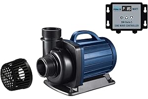 AquaForte Filter-/Teichpumpe DM-22.000 Vario S, 70-200W, Förderhöhe 7,5m, regelbar mit externem Controller. Ideal als Teichpumpe oder als Bachlauf- /Wasserfallpumpe.
