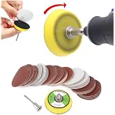 Depolife Dremel Proxxon Uyumlu Benzeri Grav&uuml;r Makinası I&ccedil;in 5cm &Ccedil;ırt Taban Zımpara Seti 60 Adet Zımparalı Set
