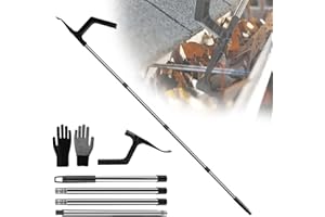 KOOLSHIRO Gutter Cleaning Tools, Telescopic Gutter Cleaner, Gutter Cleaning Pole, Portable Cleaning Scraper Tool for Cleaning Leaves and Debris